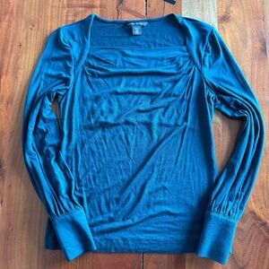 🦊 Banana Republic Teal Square Neck knit Top 🦊